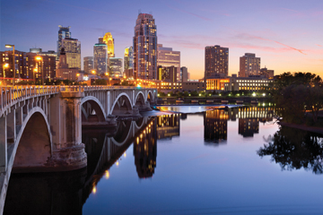 Cityscape of Minneapolis, Minnesota